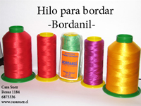 Hilos de bordar Bordanil en 1.000mts y 4.000mts